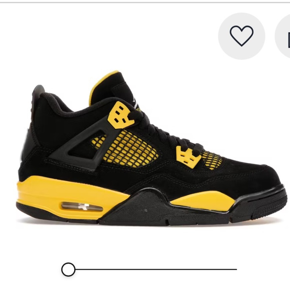Jordan Retro 4 “Black and Yellow” Sneakers